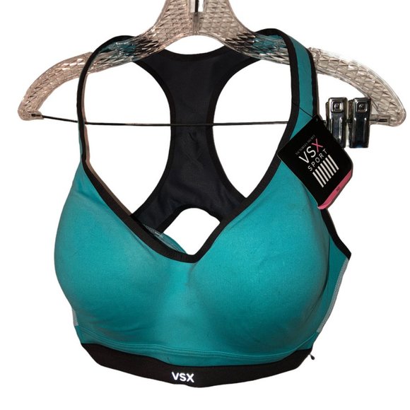 Victoria's Secret Other - Victoria's Secret NEW NWT turquoise black Sports Bra 36D